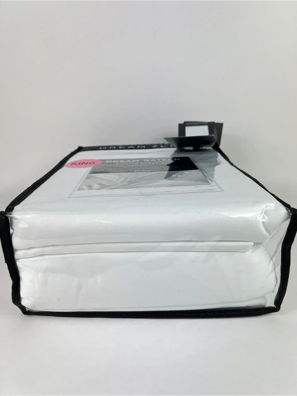 Wamsutta Dream Zone King Sheet Set White Sateen 400 TC Luxury Cotton 4 Pc NEW